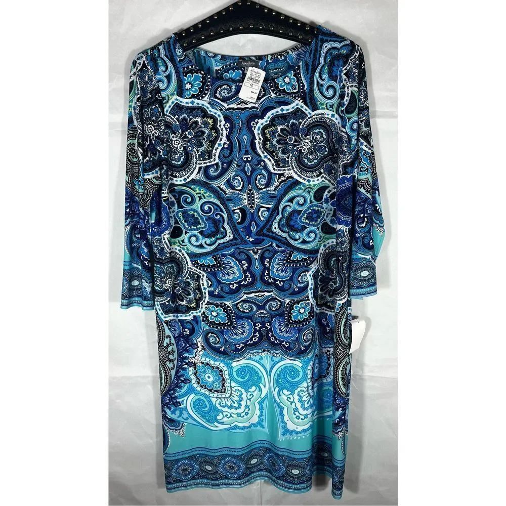 Neiman Marcus Paisley print dress